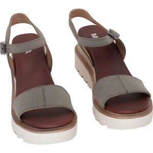 MIA Ophidia Taupe Platform Wedge Slingback Sandals Women US 7.5M